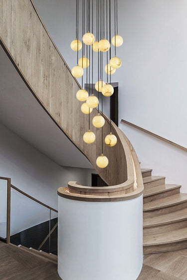 Stairway lighting hanging